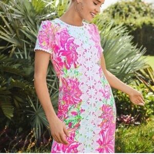Lilly Pulitzer ‘Maisie Resort White Koala Me Maybe’ Floral Shift Midi Dress